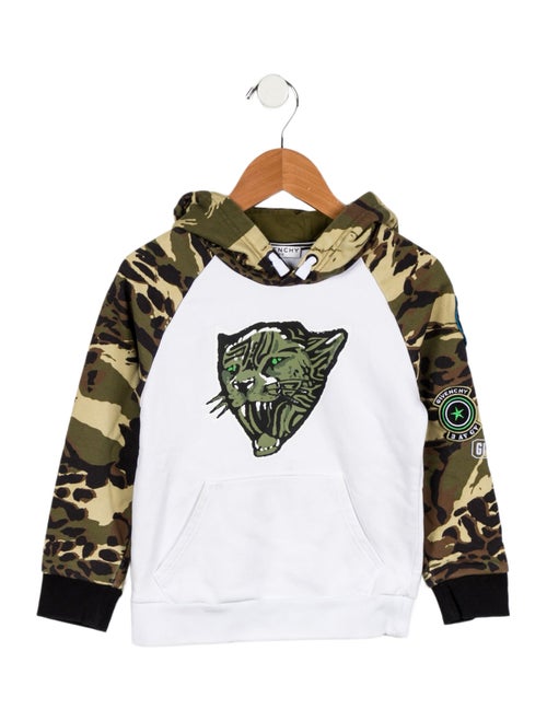 Givenchy toddler boys' green and white sweater