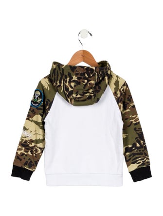 Givenchy toddler boys' green and white sweater