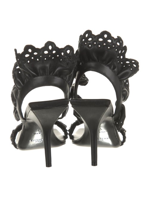 Givenchy Leather Ruffle Embellishment Sandals