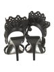 Givenchy Leather Ruffle Embellishment Sandals