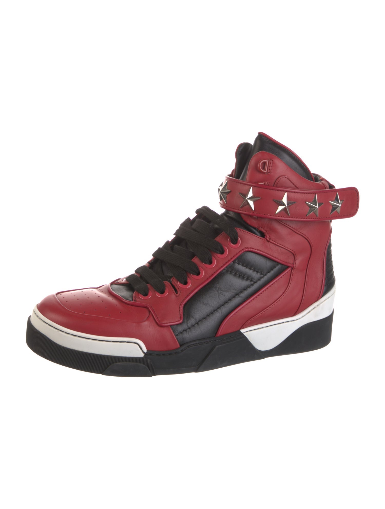 Givenchy Leather Colorblock Pattern Sneakers