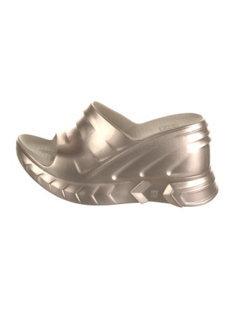 Givenchy Rubber Cutout Accent Slides