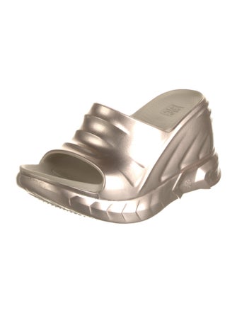Givenchy Rubber Cutout Accent Slides
