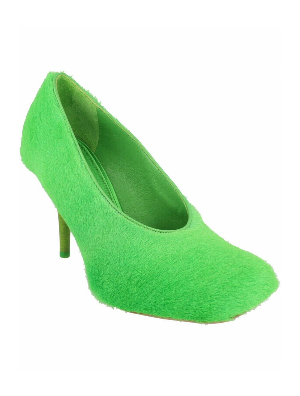 Givenchy Lambskin Pumps Green Solid Square-Toes - image 5