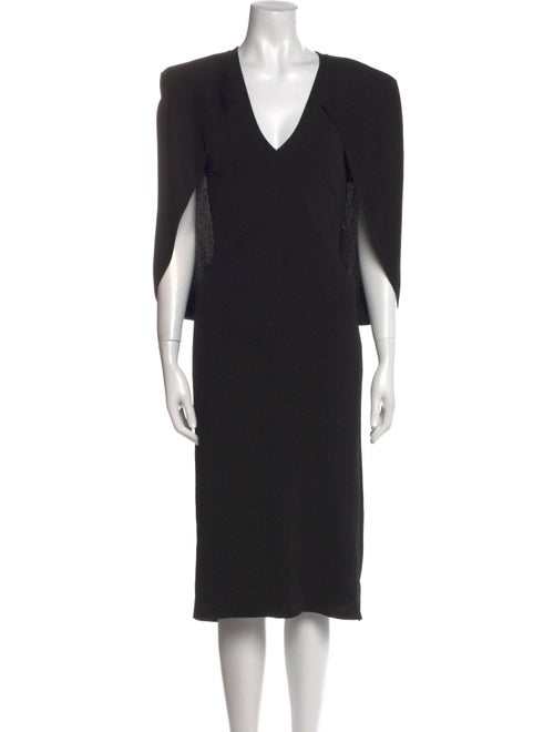 Givenchy V-Neck Midi Length Dress