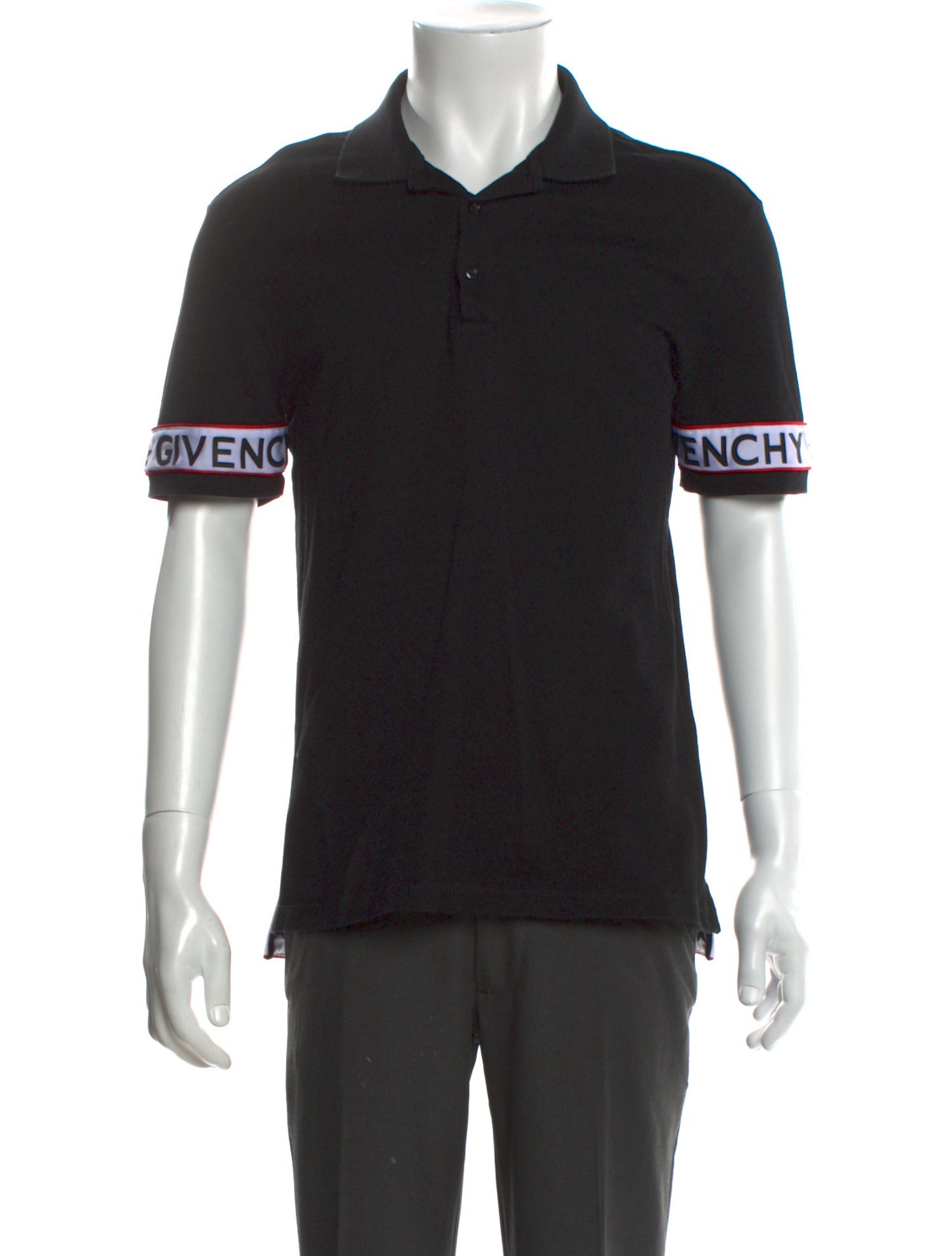 Givenchy Graphic Print Collar Polo Shirt