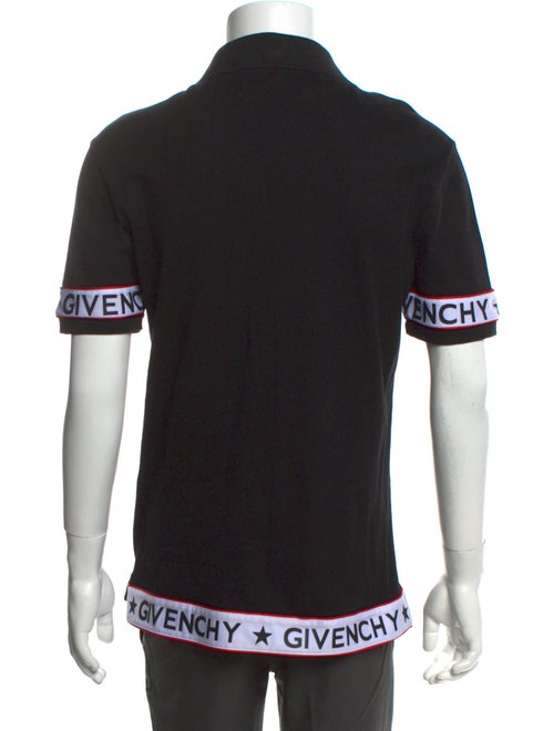 Givenchy Graphic Print Collar Polo Shirt