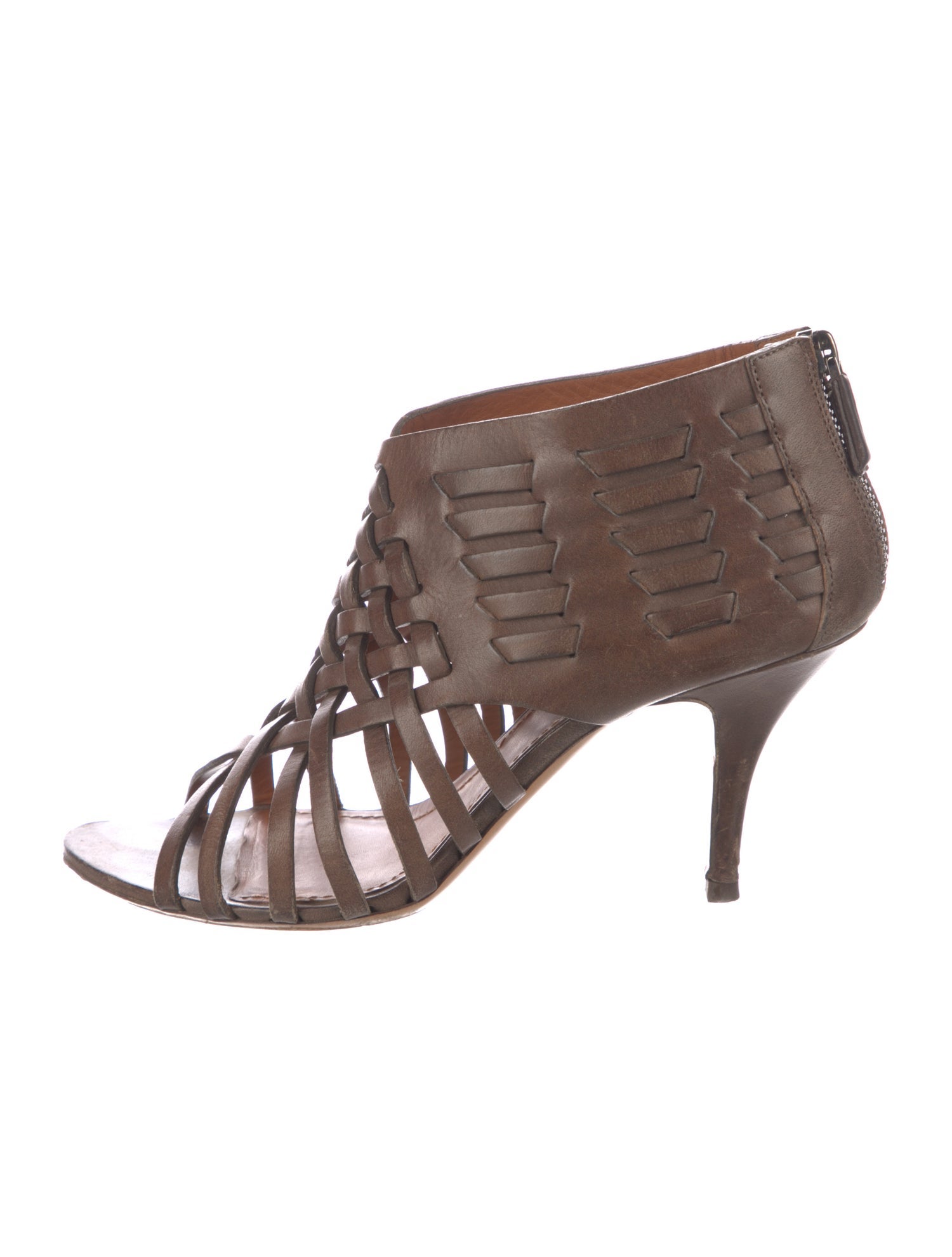 Givenchy Leather Braided Accents Sandals