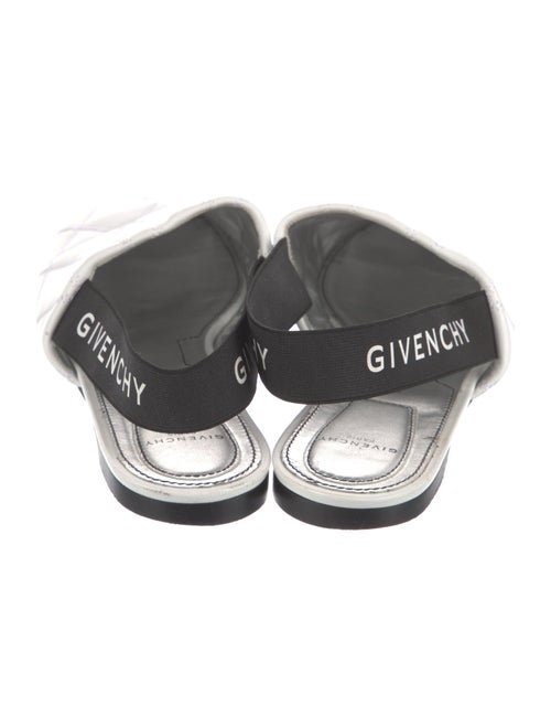 Givenchy Quilted Pattern Leather Slingback Flats