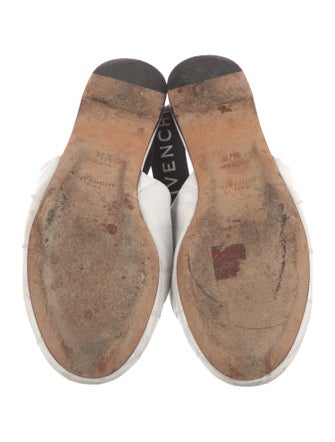Givenchy Quilted Pattern Leather Slingback Flats