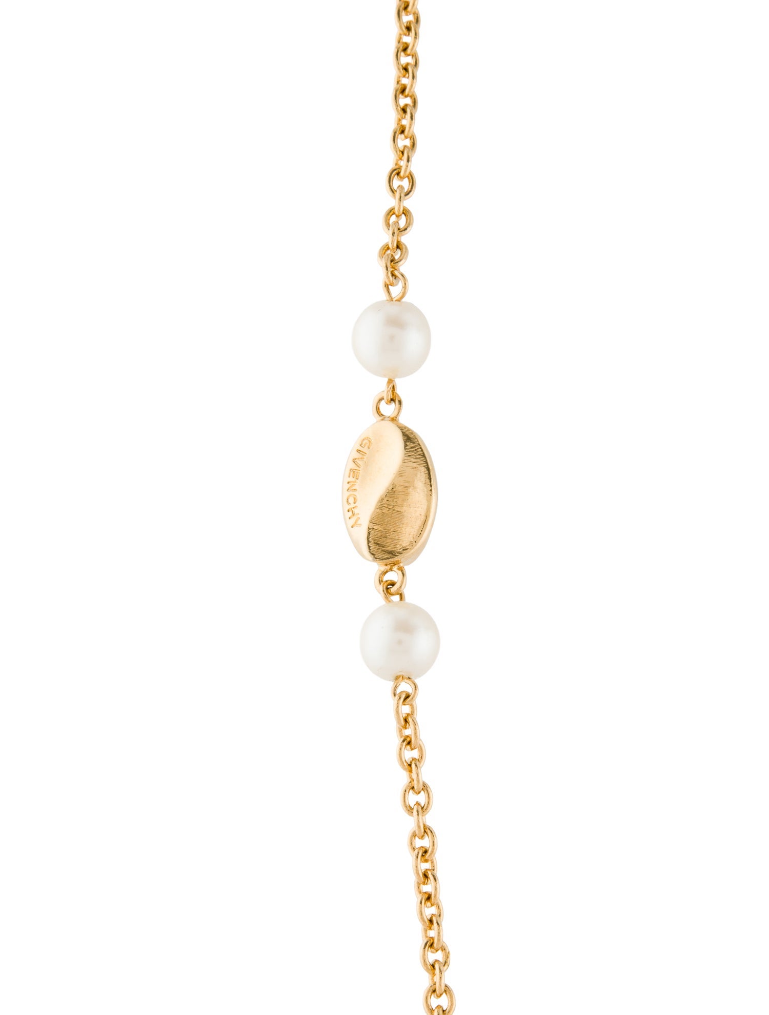 Givenchy Faux Pearl Station Necklace