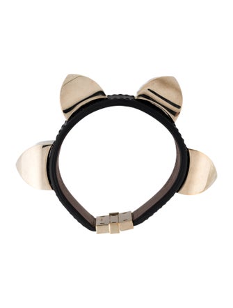 Givenchy Leather Stud Wrap Bracelet