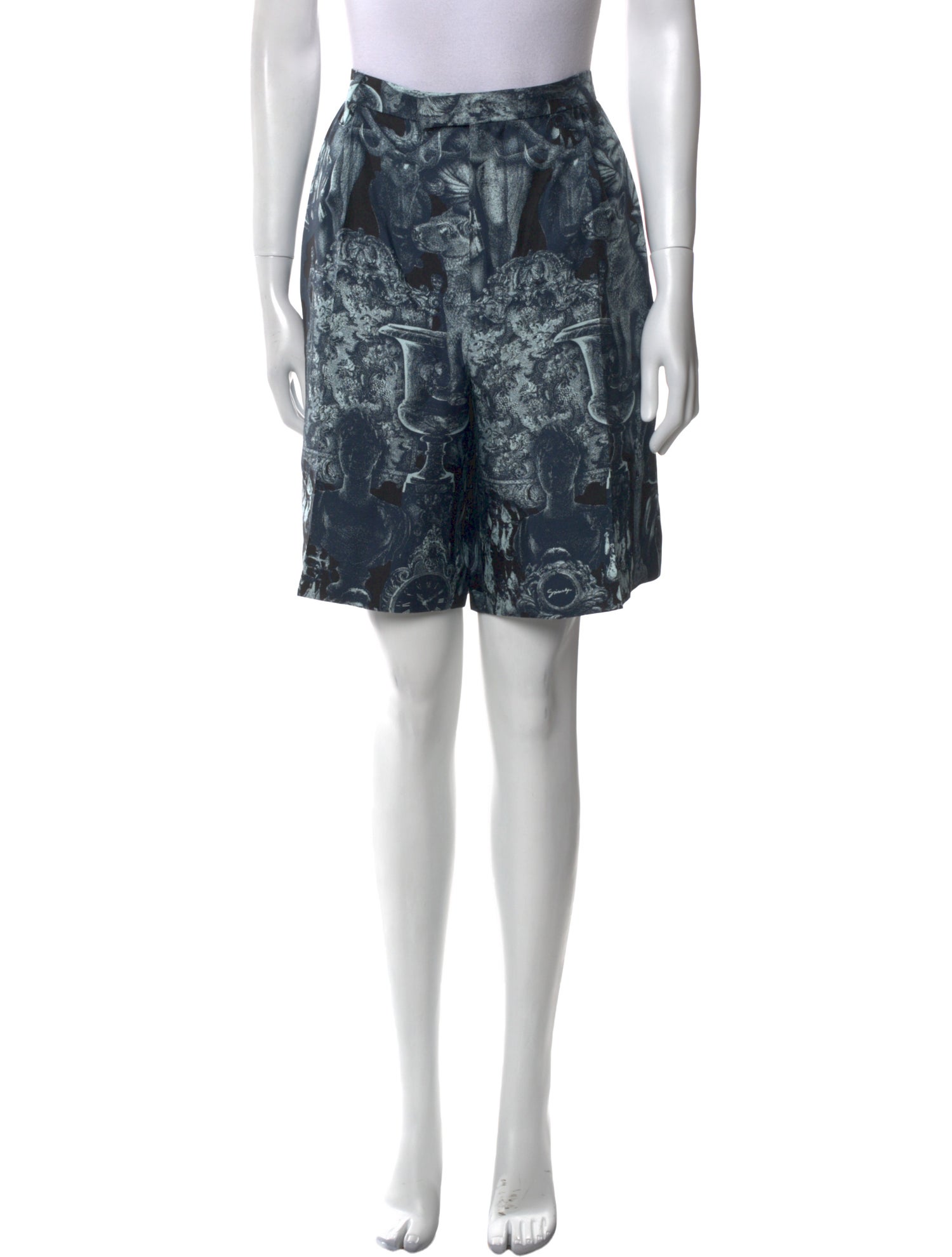 Givenchy Silk Flat Front Shorts w/ Tags