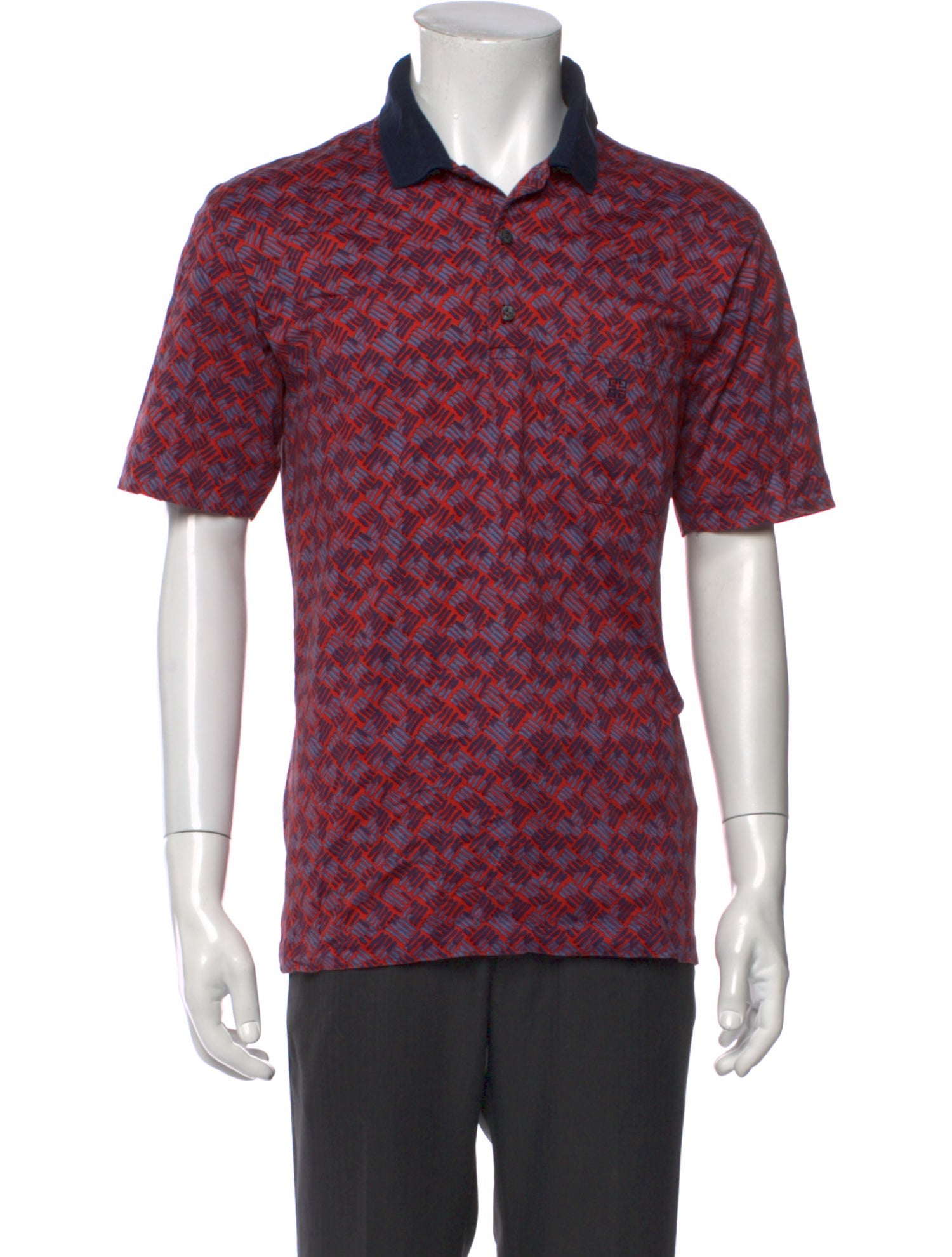 Givenchy Printed Collar Polo Shirt