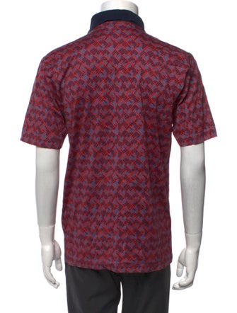 Givenchy Printed Collar Polo Shirt