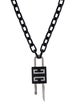 Givenchy Crystal 4G Padlock Pendant Necklace