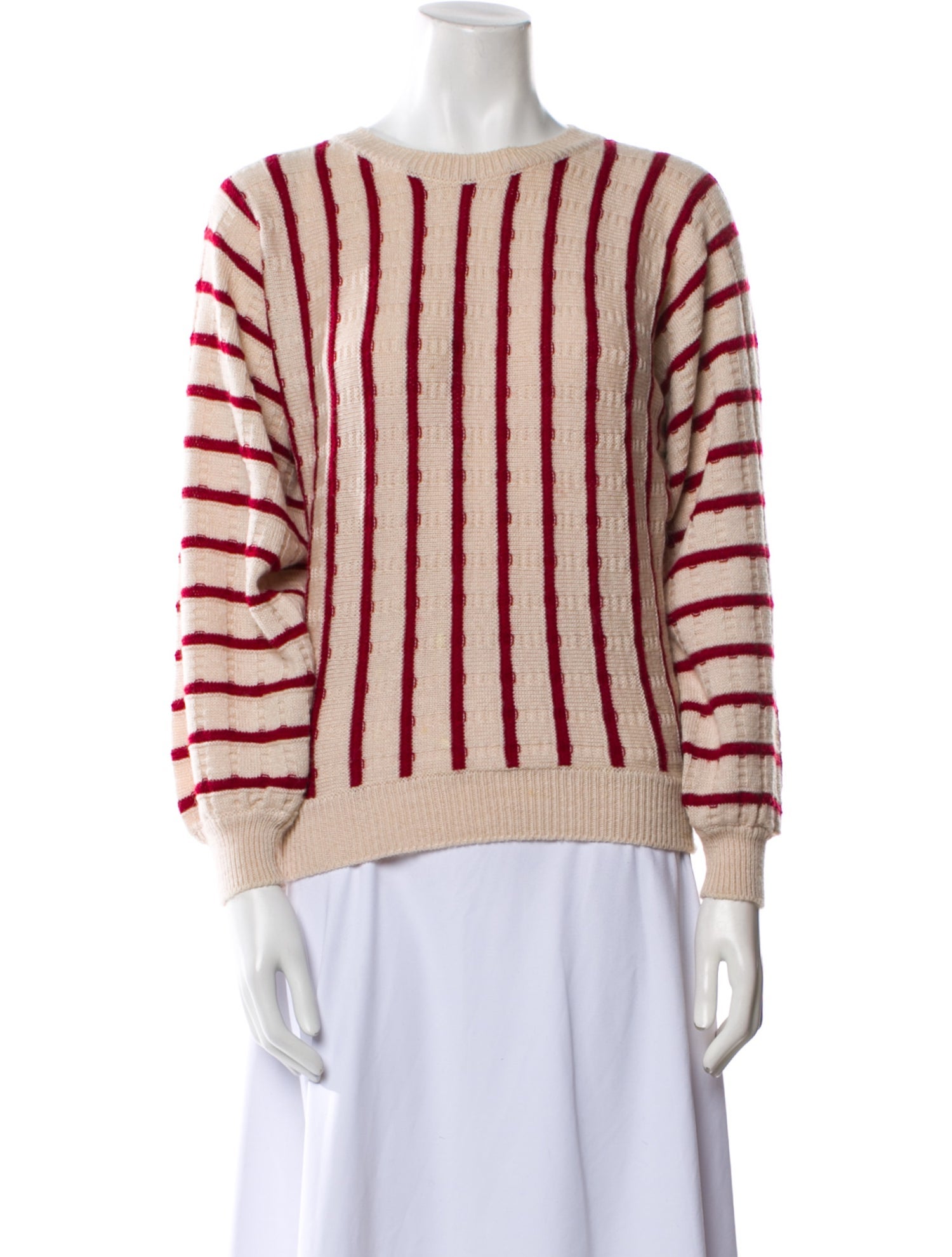 Givenchy Striped Bateau Neckline Sweater