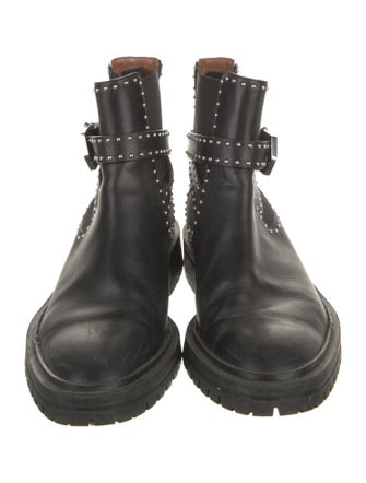 Givenchy Leather Studded Accents Chelsea Boots