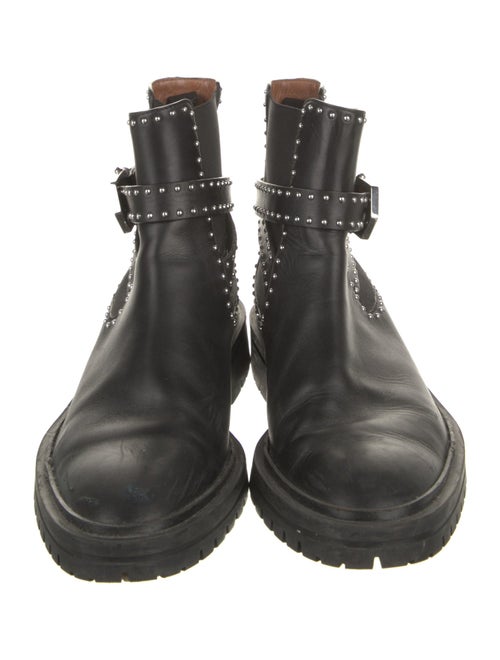 Givenchy Leather Studded Accents Chelsea Boots