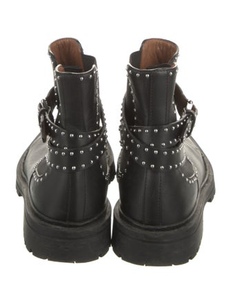 Givenchy Leather Studded Accents Chelsea Boots
