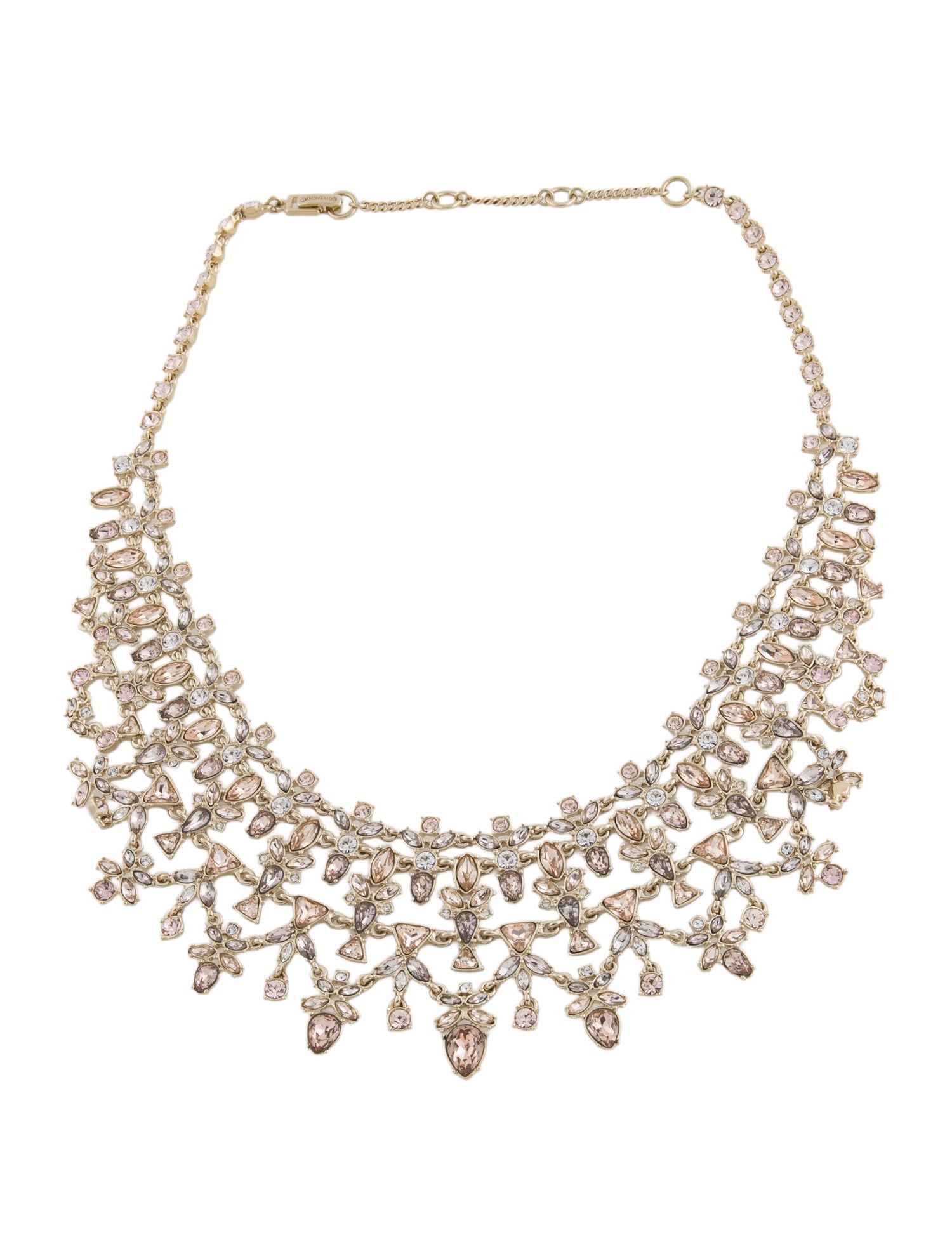 Givenchy Crystal Bib Collar Necklace
