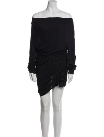 Givenchy Off-The-Shoulder Knee-Length Dress