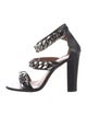 Givenchy Leather Chain-Link Accents Sandals