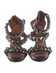 Givenchy Leather Chain-Link Accents Sandals