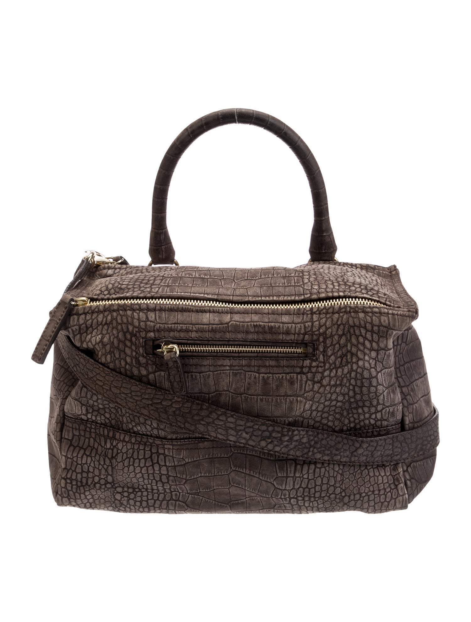 Givenchy Embossed Leather Shoulder Bag