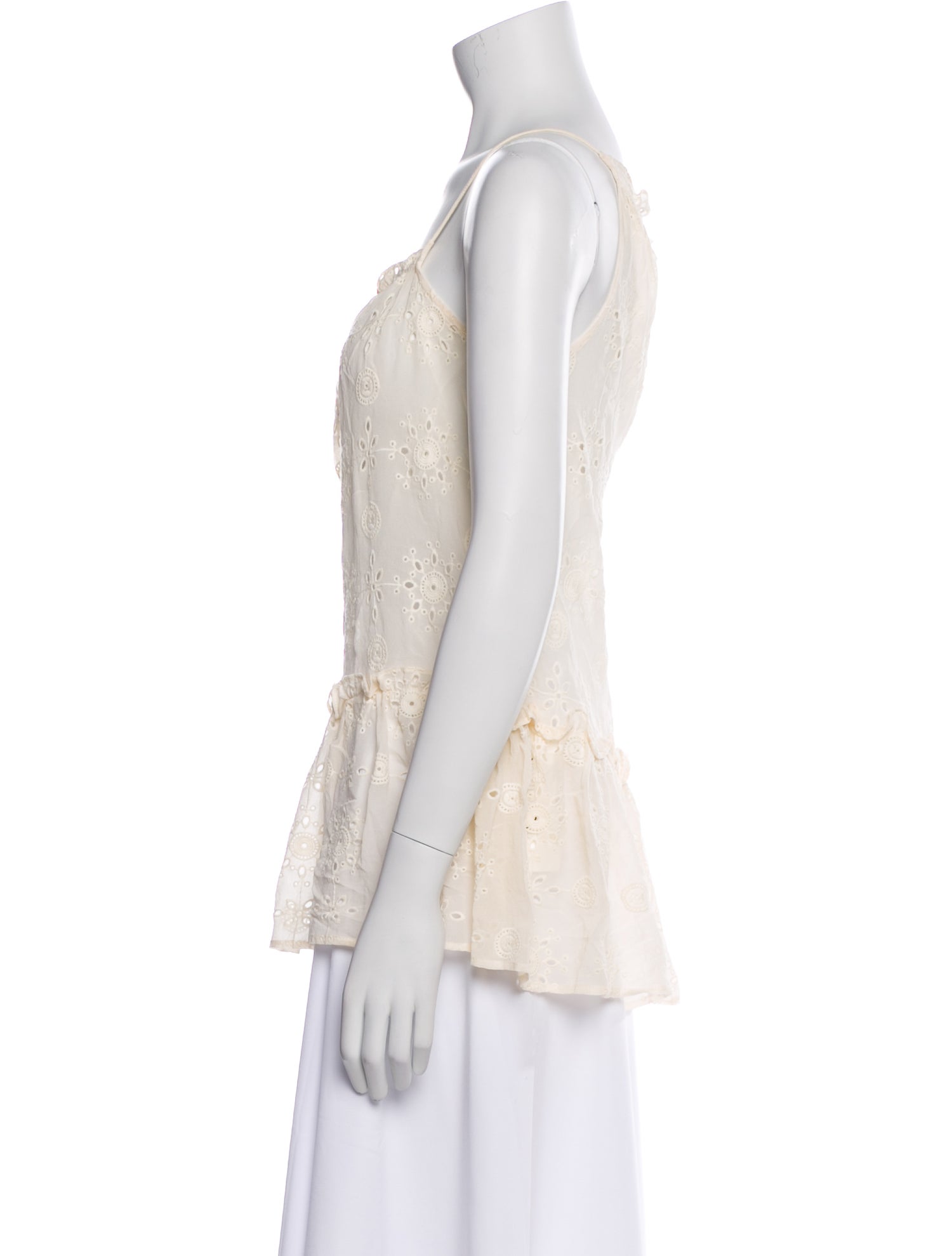 Givenchy Silk Lace Pattern Top