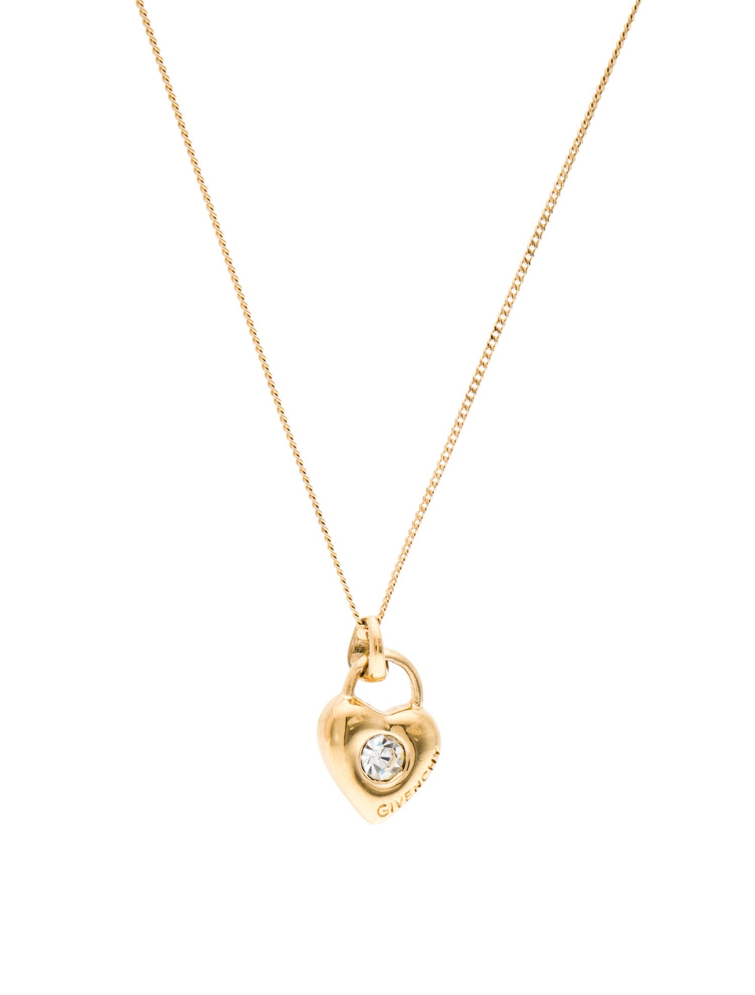 Givenchy Faux Pearl & Crystal Pendant Necklace