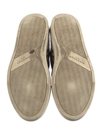 Givenchy Leather Floral Print Sneakers