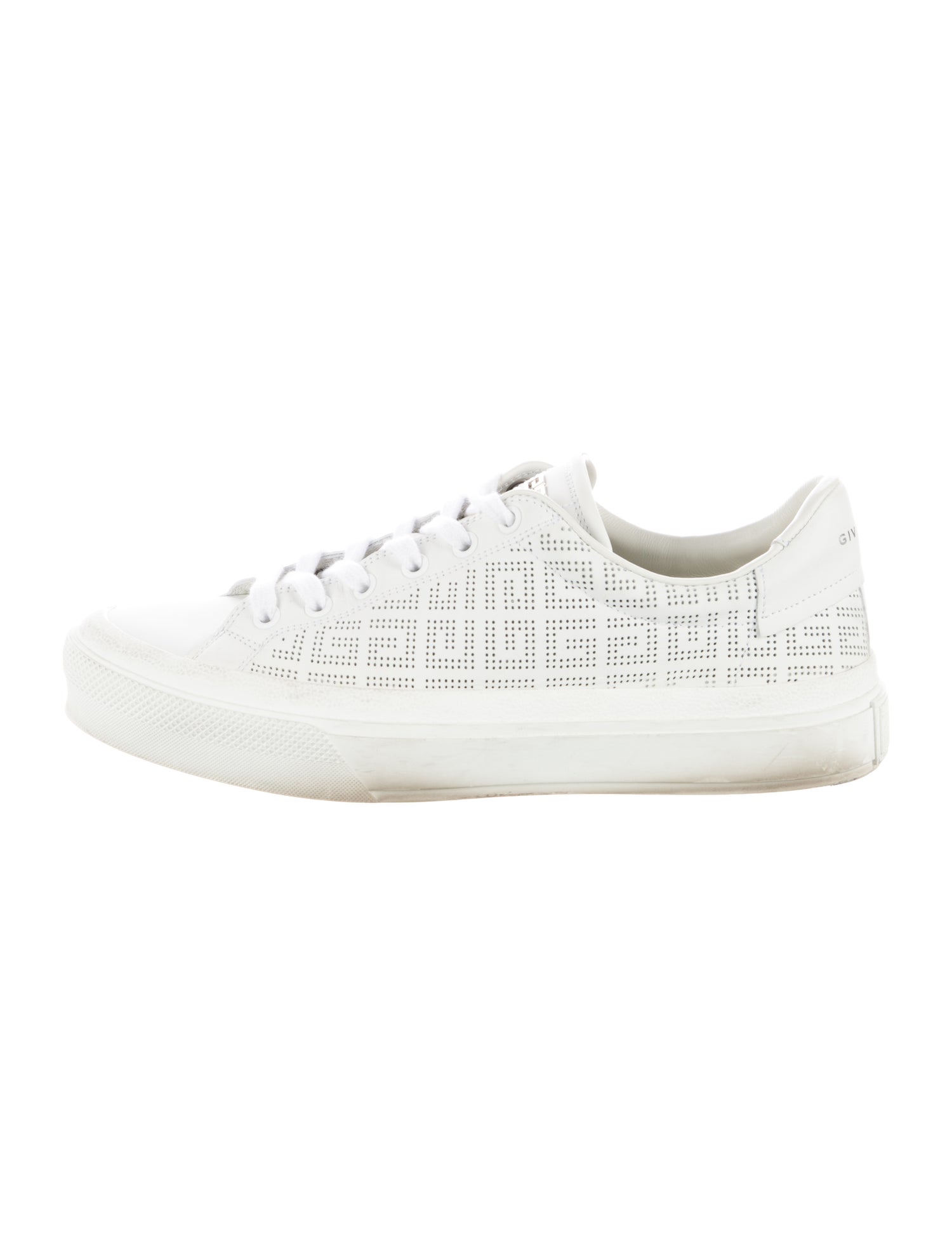 Givenchy Leather Lasercut Accents Sneakers