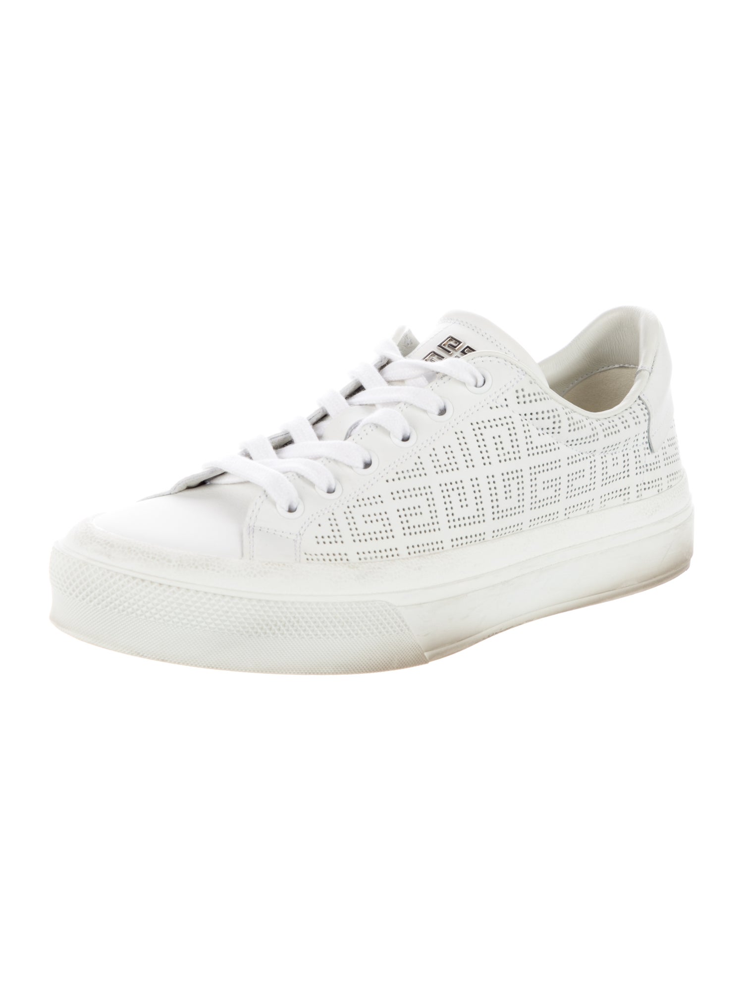 Givenchy Leather Lasercut Accents Sneakers