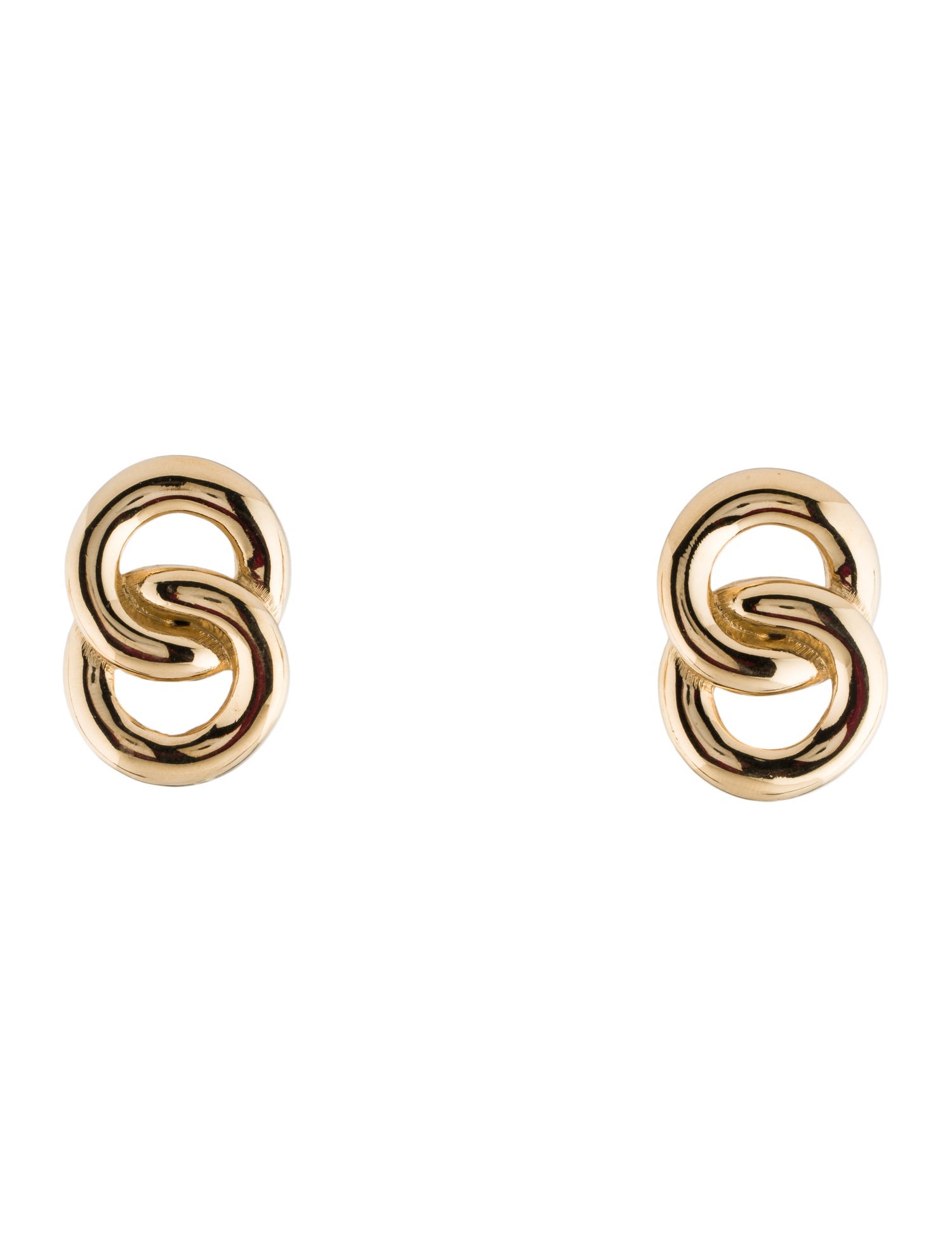 Givenchy Vintage Chain Link Clip-On Earrings