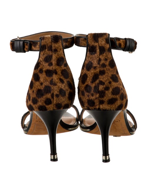 Givenchy Ponyhair Animal Print Sandals