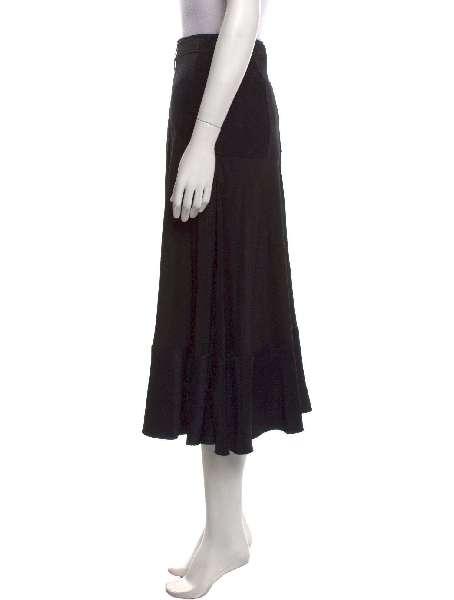 Givenchy Silk Midi Length Skirt