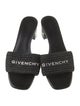 Givenchy Leather Graphic Print Slides