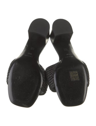 Givenchy Leather Graphic Print Slides