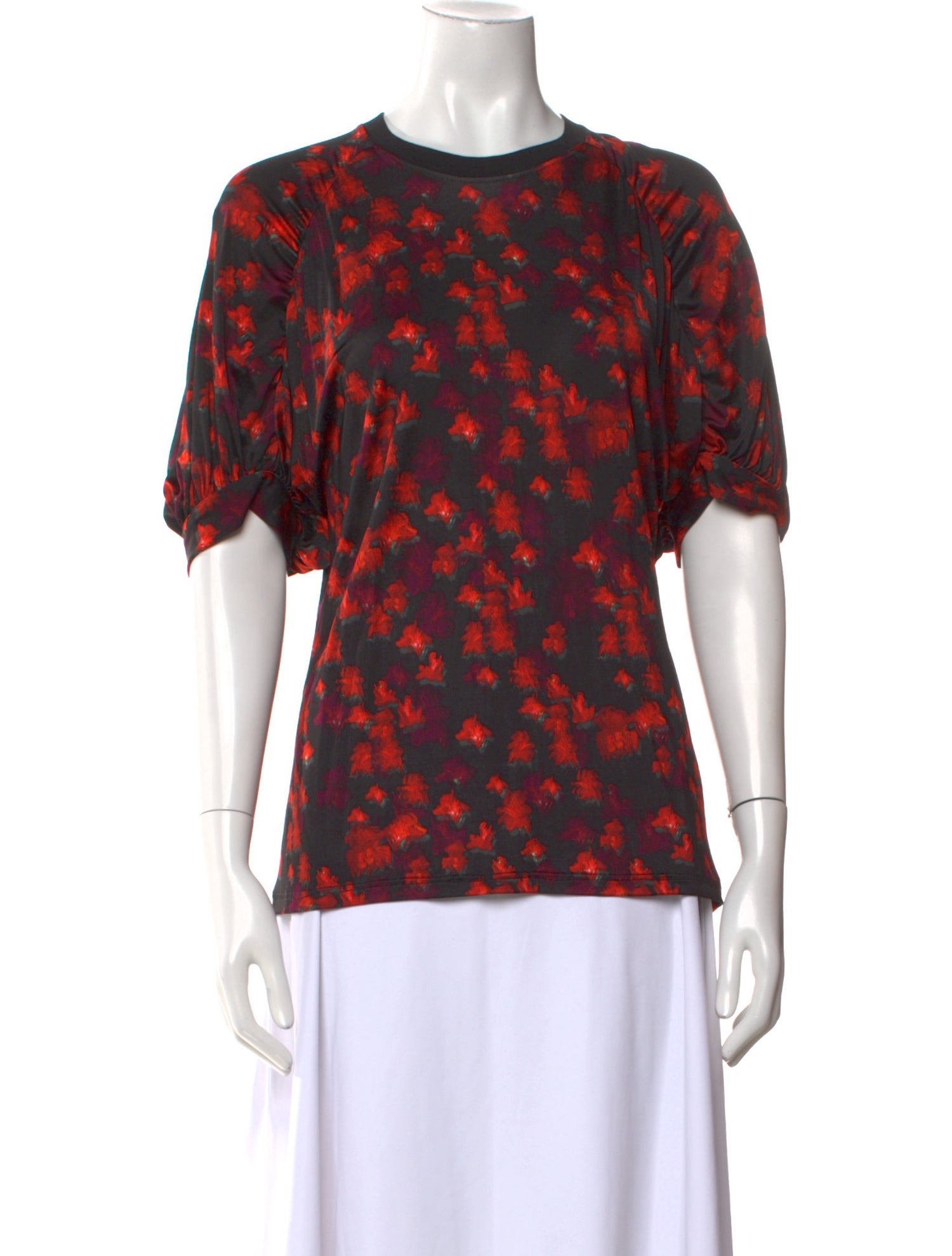 Givenchy Floral Print Crew Neck T-Shirt