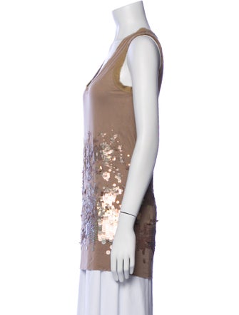 Givenchy Scoop Neck Sleeveless Top