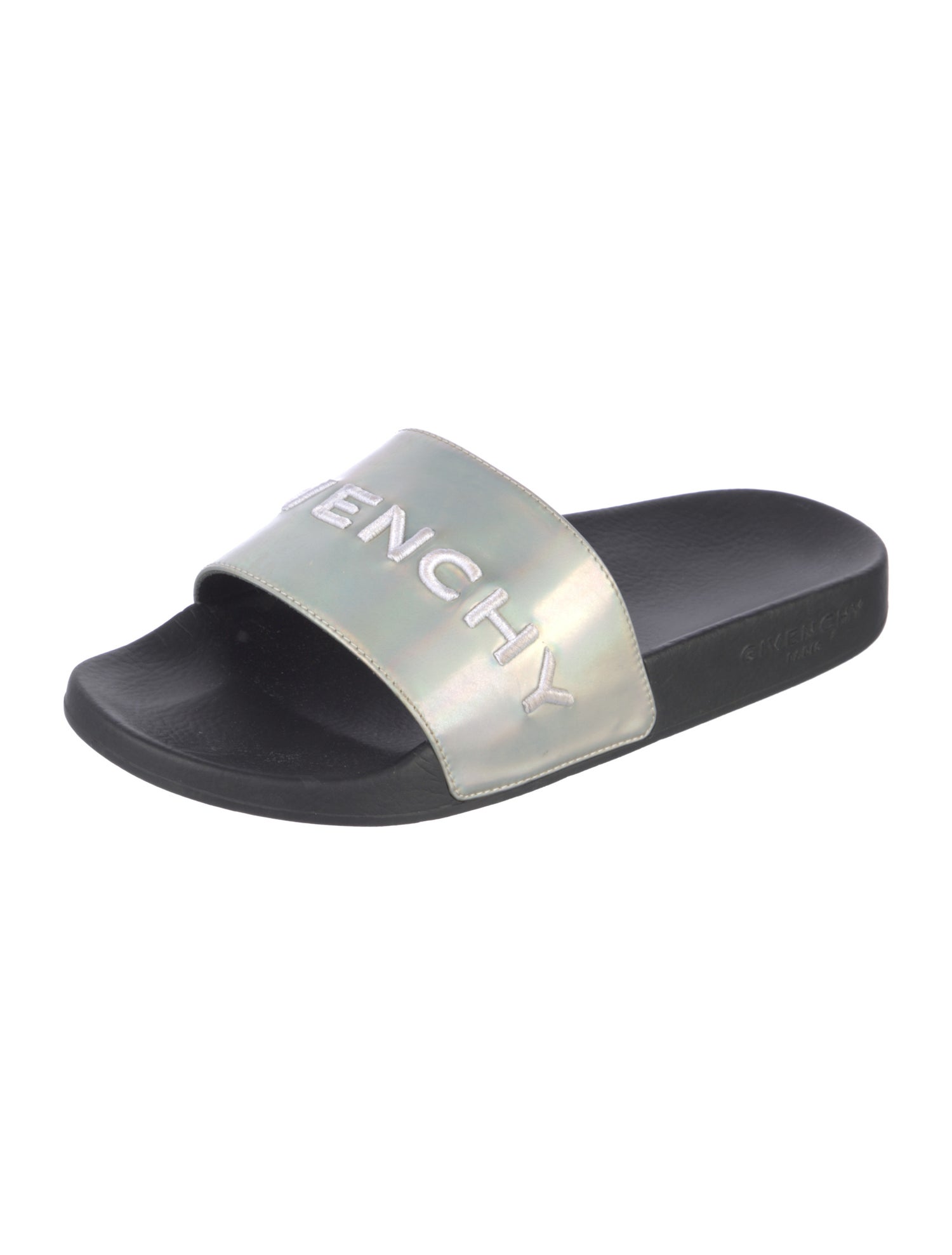 Givenchy Rubber Colorblock Pattern Slides