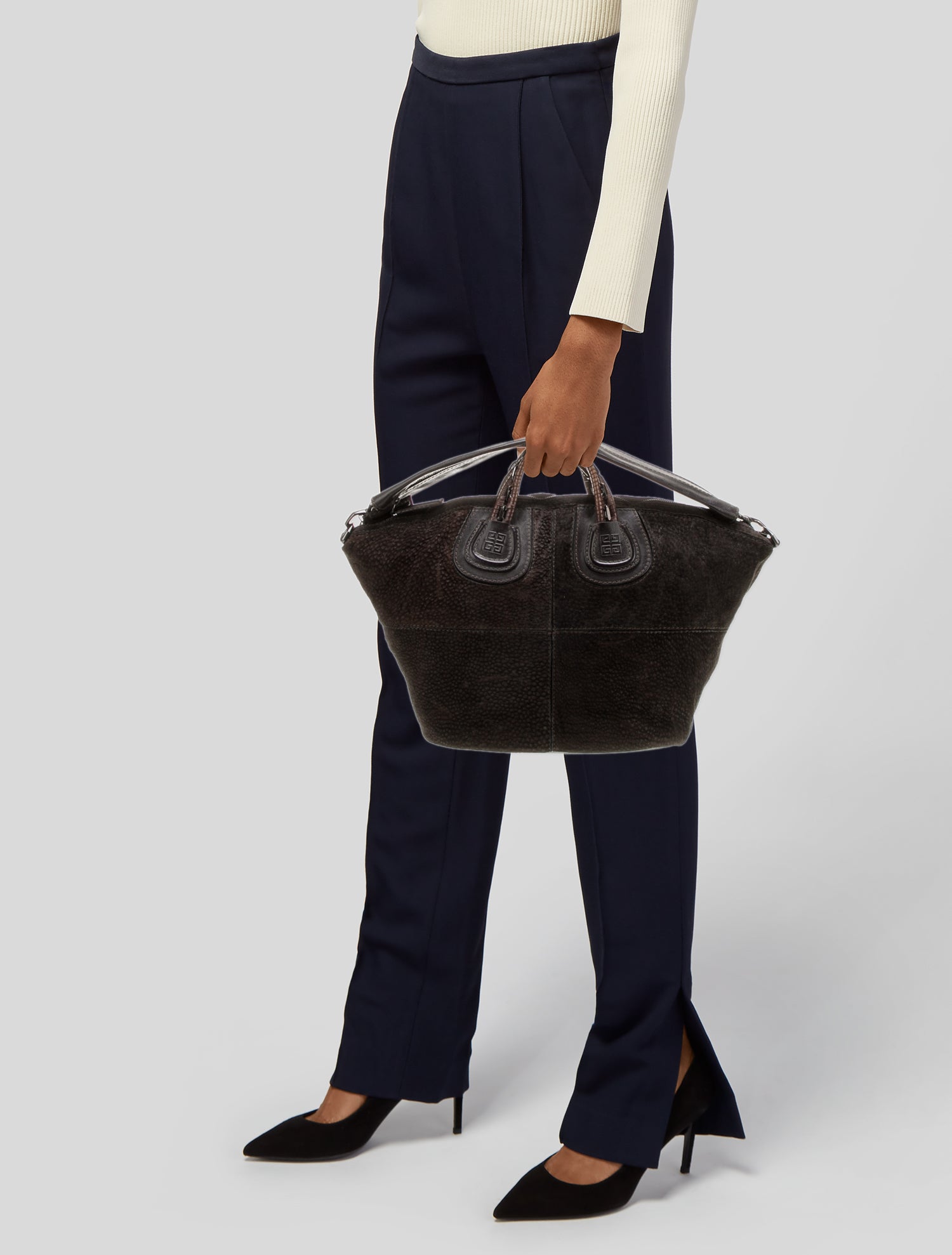 Givenchy Suede Top Handle Bag