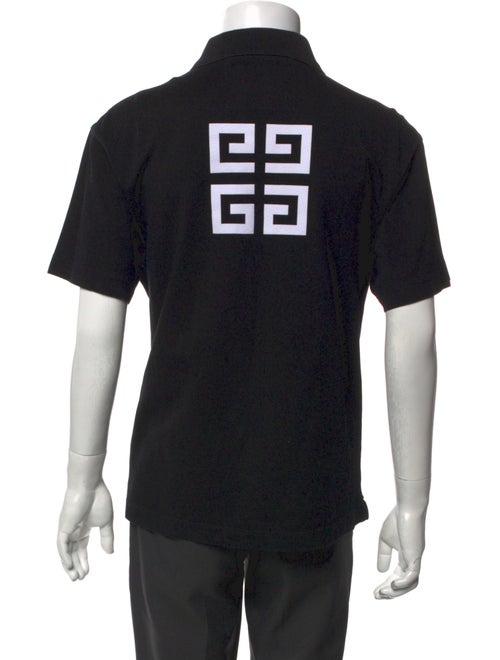 Givenchy Signature Logo Graphic Print Polo Shirt