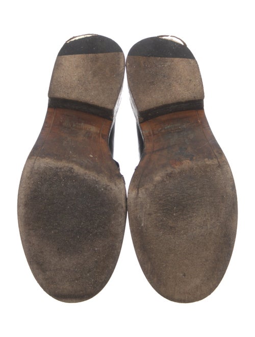 Givenchy Leather Chain-Link Accents Moto Boots