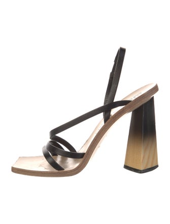 Givenchy Leather Slingback Sandals