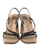 Givenchy Leather Slingback Sandals