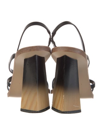 Givenchy Leather Slingback Sandals