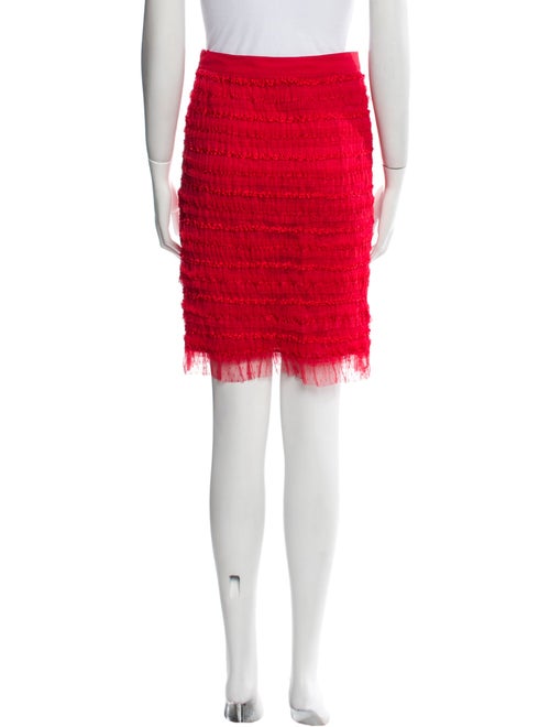 Givenchy Ruffle Embellishment Knee-Length Skirt