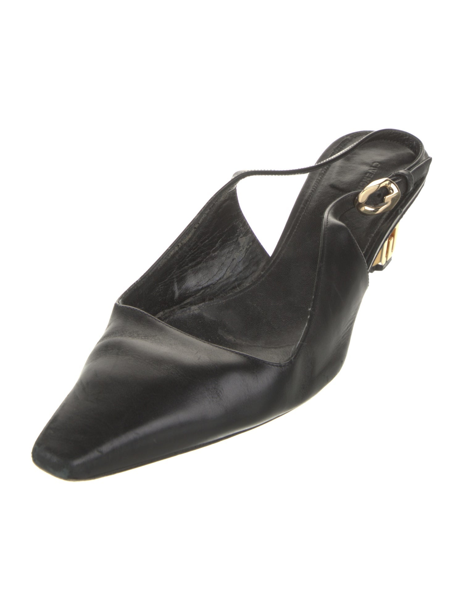 Givenchy Leather Colorblock Pattern Mules